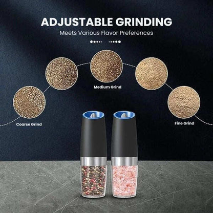 Hands-Free Spice Grinder | LED Precision | One-Hand Operation