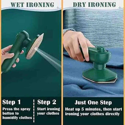 Portable Iron | Quick Wrinkle Removal |  Crisp Results Instantly