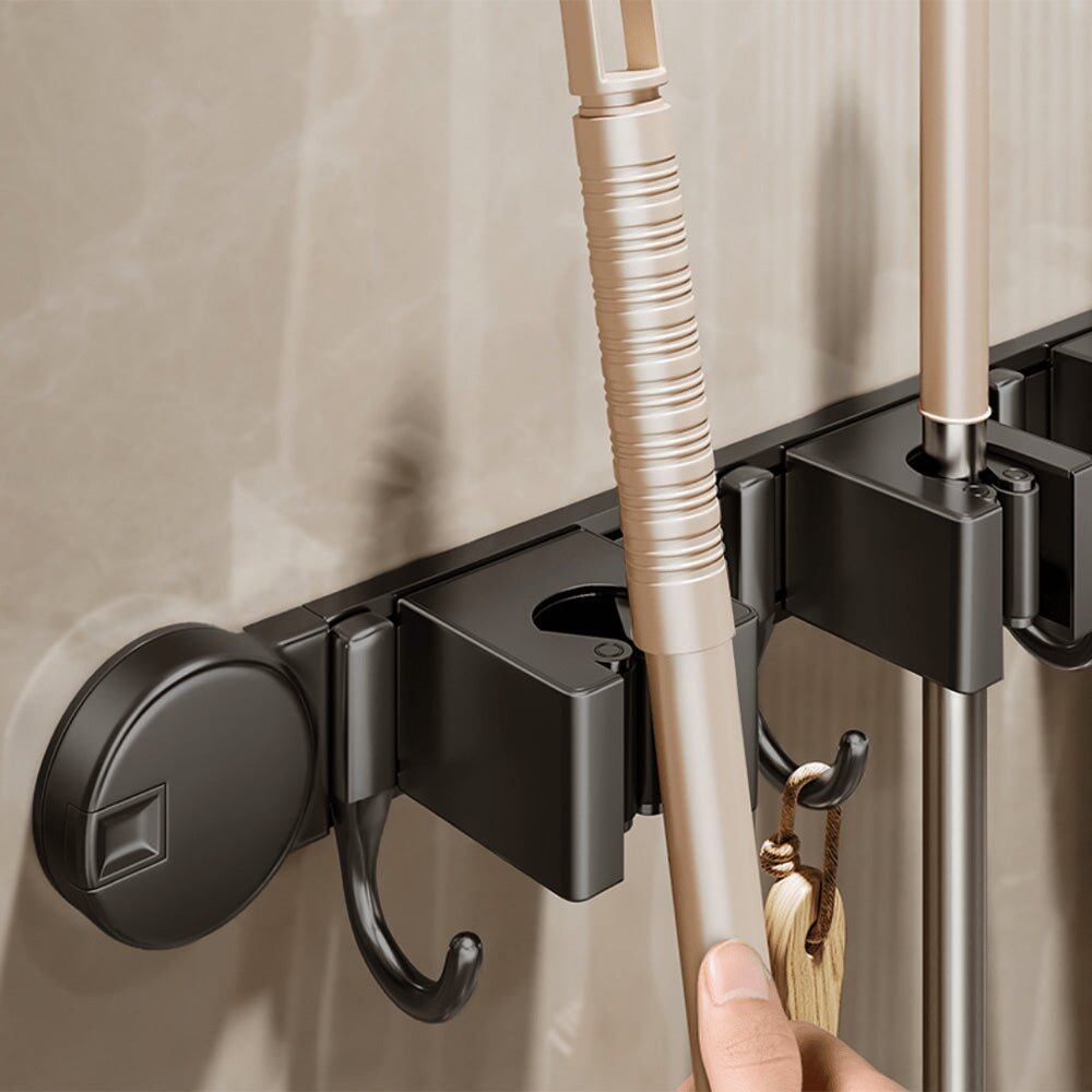 Multi-Functional Wall-Mounted Aluminum Suction Cup Holder(52cm)