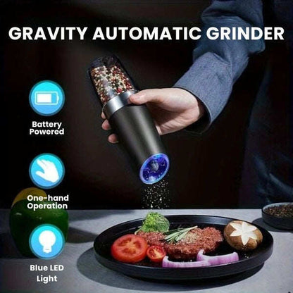 Hands-Free Spice Grinder | LED Precision | One-Hand Operation