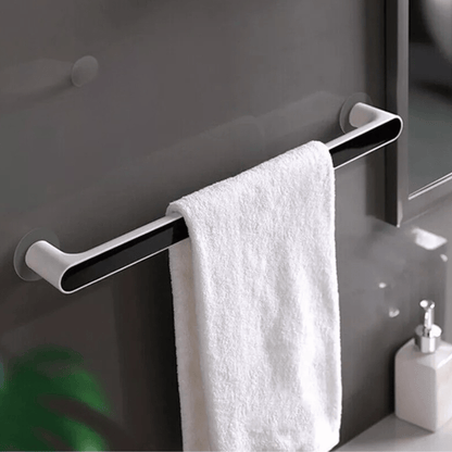 Multipurpose Wall-Mounted Drill Free Plastic Towel Rack (46cm)