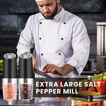 Hands-Free Spice Grinder | LED Precision | One-Hand Operation