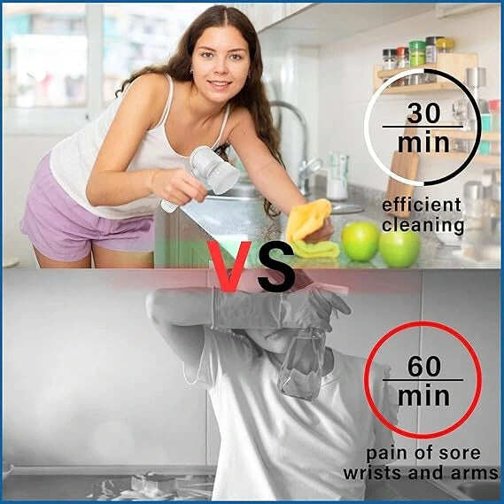 5-in-1 Spin Brush | For Tiles, Corners & More | Daily Cleaning