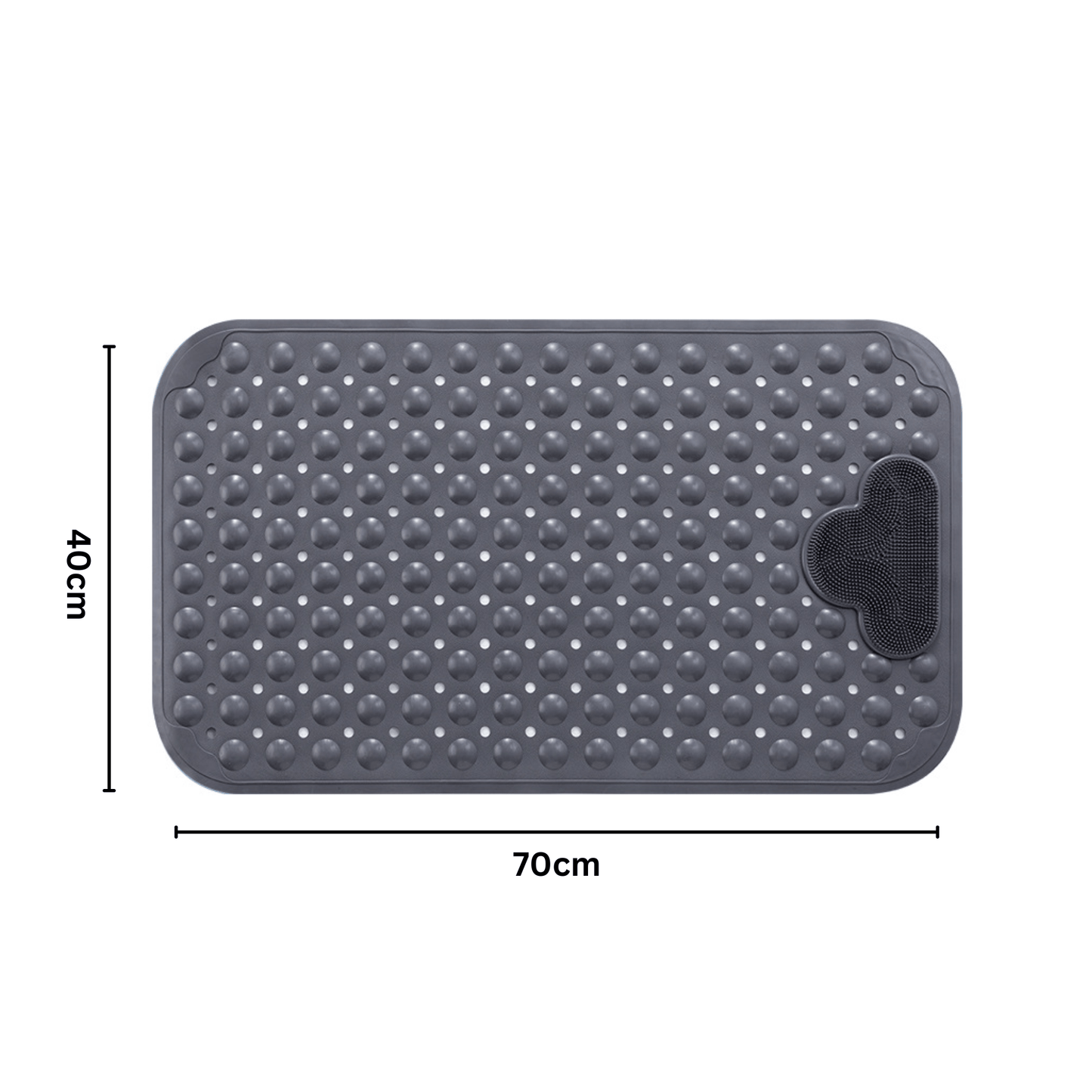 Eco-Friendly Non-Slip Reusable Shower Mat (70cm)